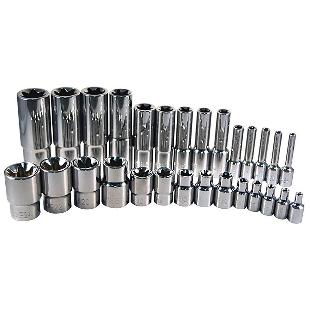 28 Pc. Female Torx Socket Set