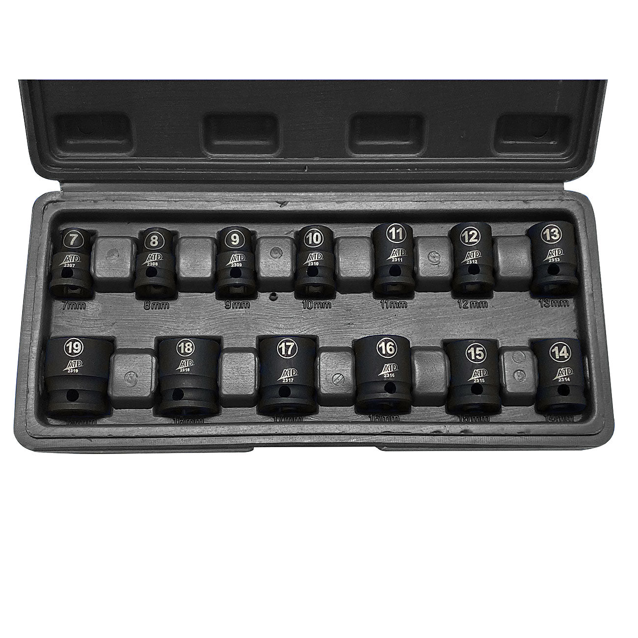 6-Point Metric Impact Socket Set, 13 pc.