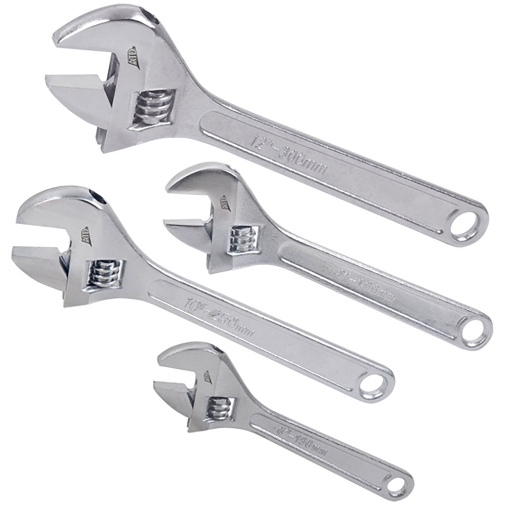 4 Pc. Adjustable Wrench Set
