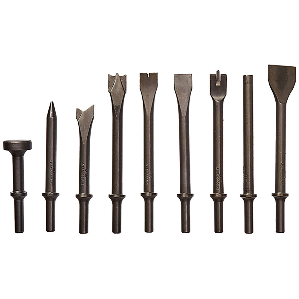 9 Pc. All-Purpose Air Hammer Chisel Set