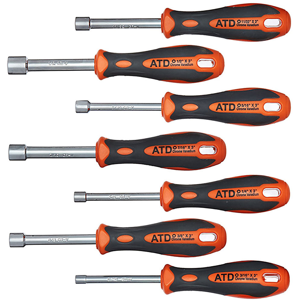 Fractional Nut Driver Set, 7 pc.