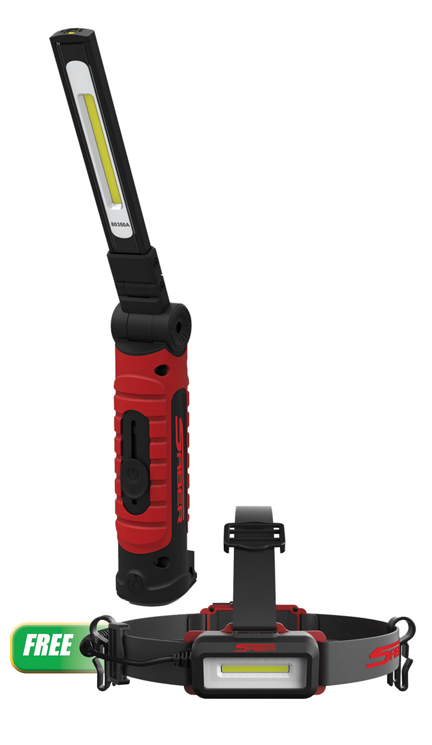 Rechargeable Folding Thin Light w/FREE LED Rechargeable Headlamp