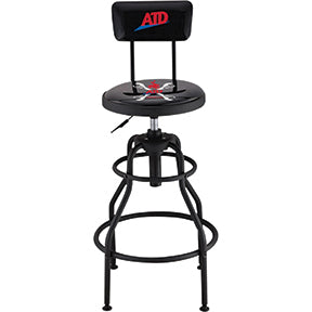 Swivel Shop Stool w/ Backrest