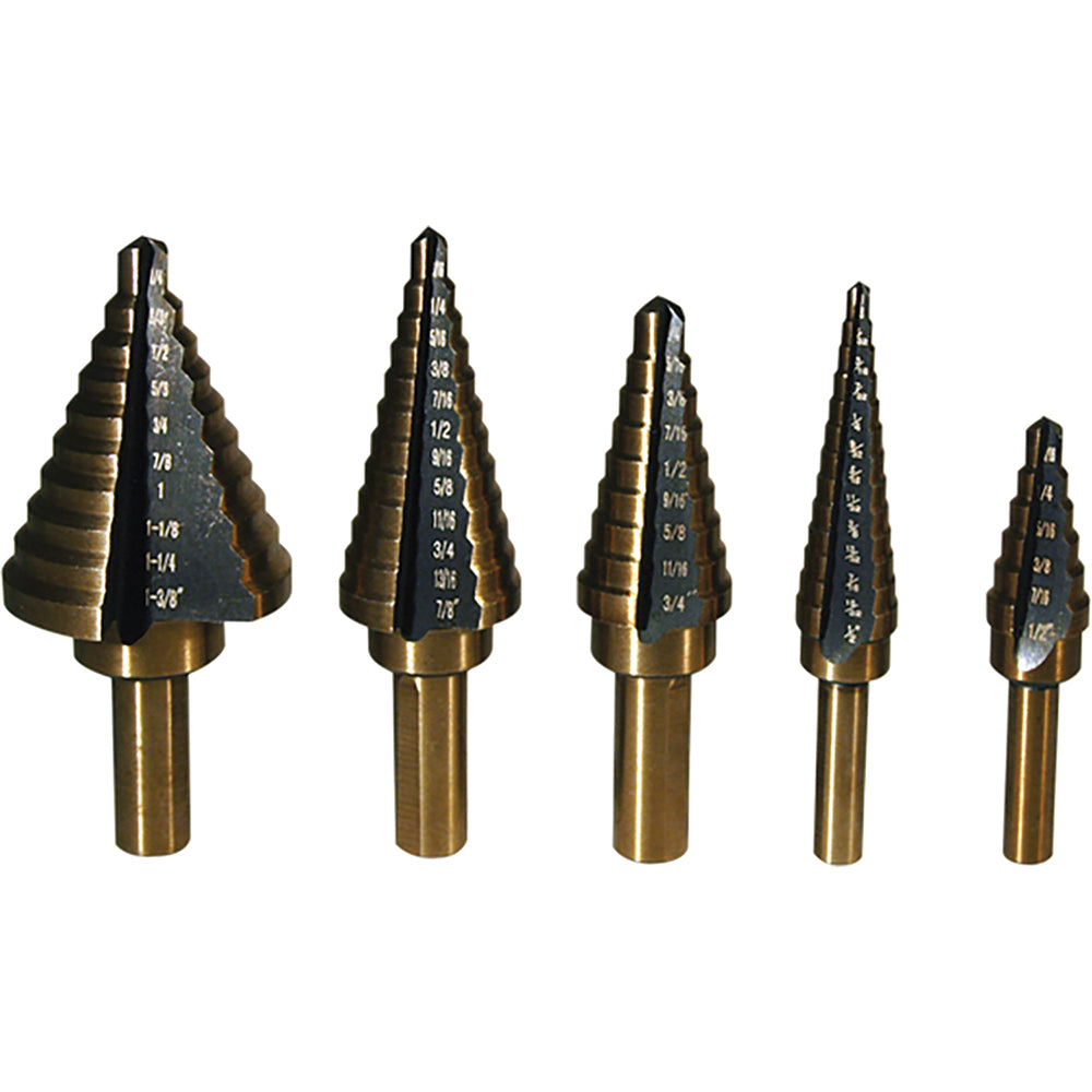 5 Pc. Step Drill Bit Set