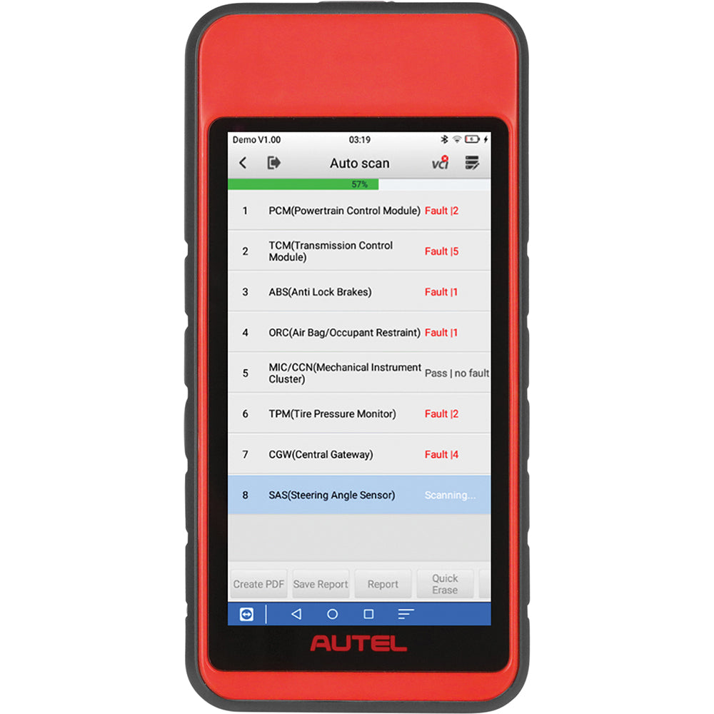 The Autel MaxiDIAG 909PRO is a wireless Android-based All-Systems scanner.