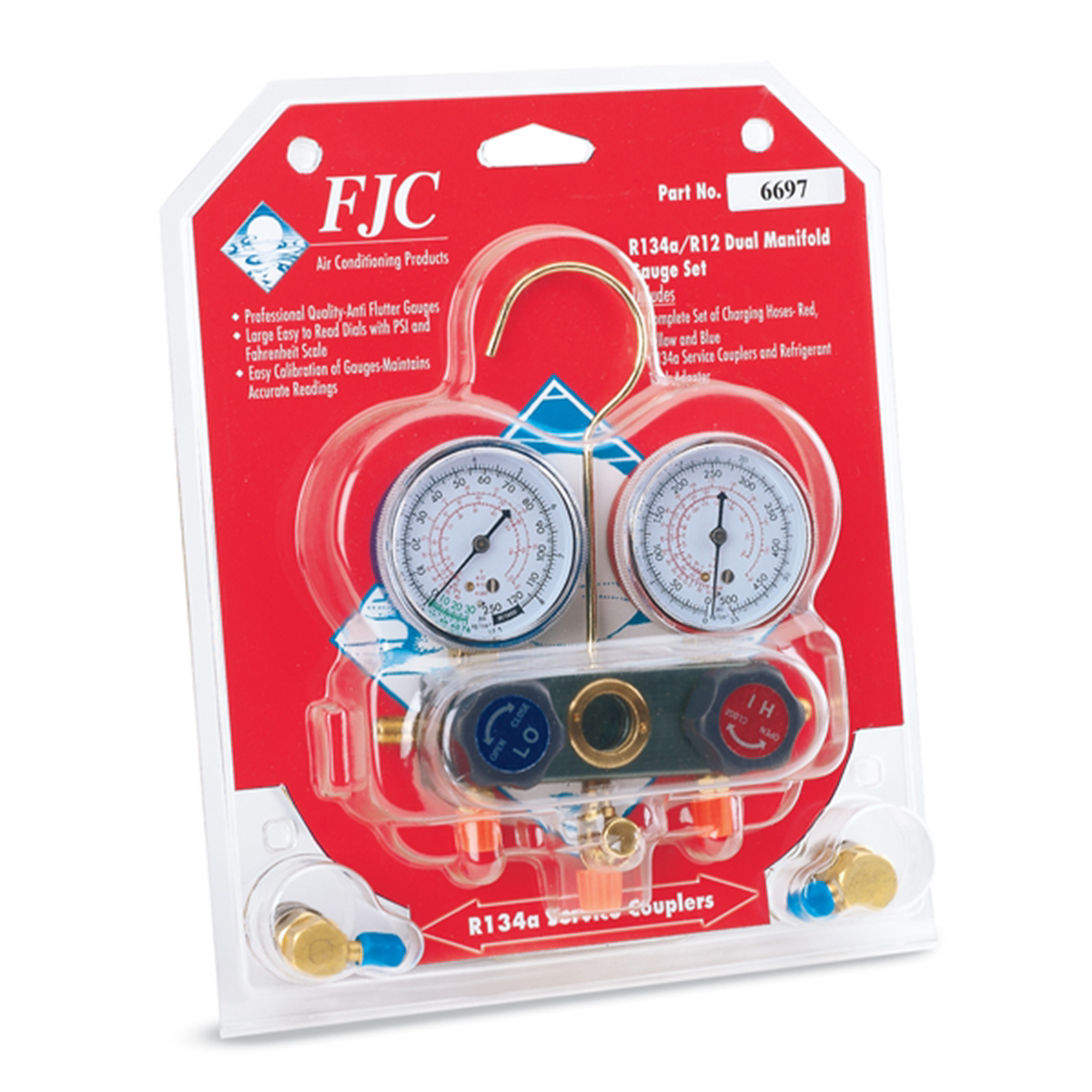 FJC R134A/R12/R22 DUAL GUAGE
