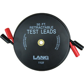 Retractable Test Leads, 2 Leads x 30-ft.