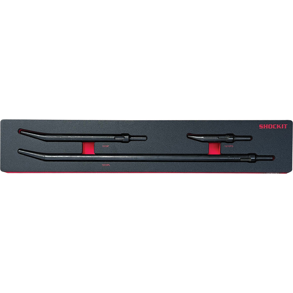 Shockit™ Punch Kt in HD EVA Foam Tray-Non-Turning Slots,.401 Shank Size,Mult. Punch Sizes 5.5