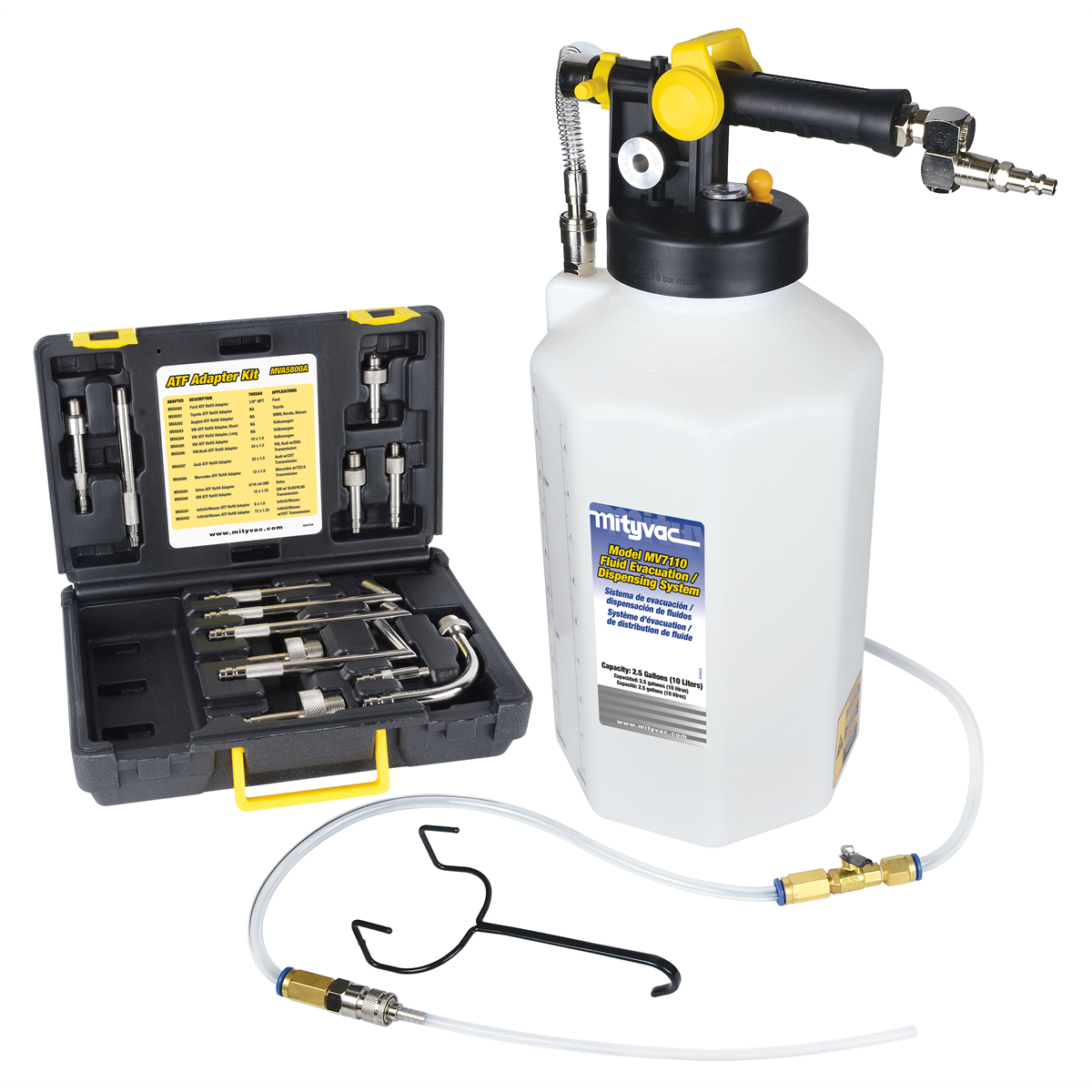 Mityvac ATF Refill Kit for Topping or Refilling Sealed Auto Transmissions