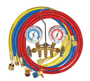 Brass R134a Manifold Gauge Set with (3) 60