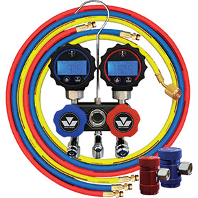 Black series 1234YF Digital minifold gauge set