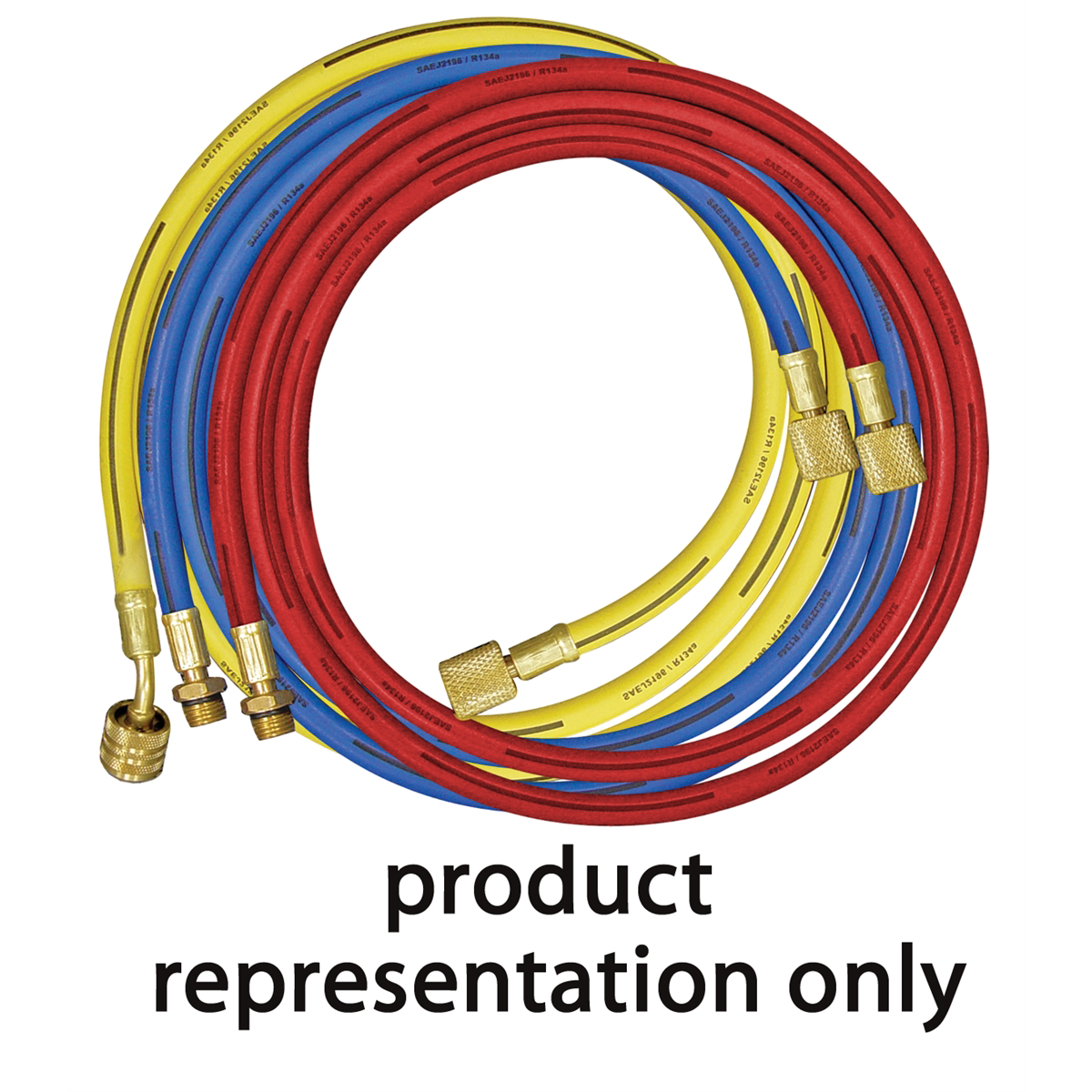 Mastercool HOSE 72 R134a RED W/AUTO A/C FITTINGS