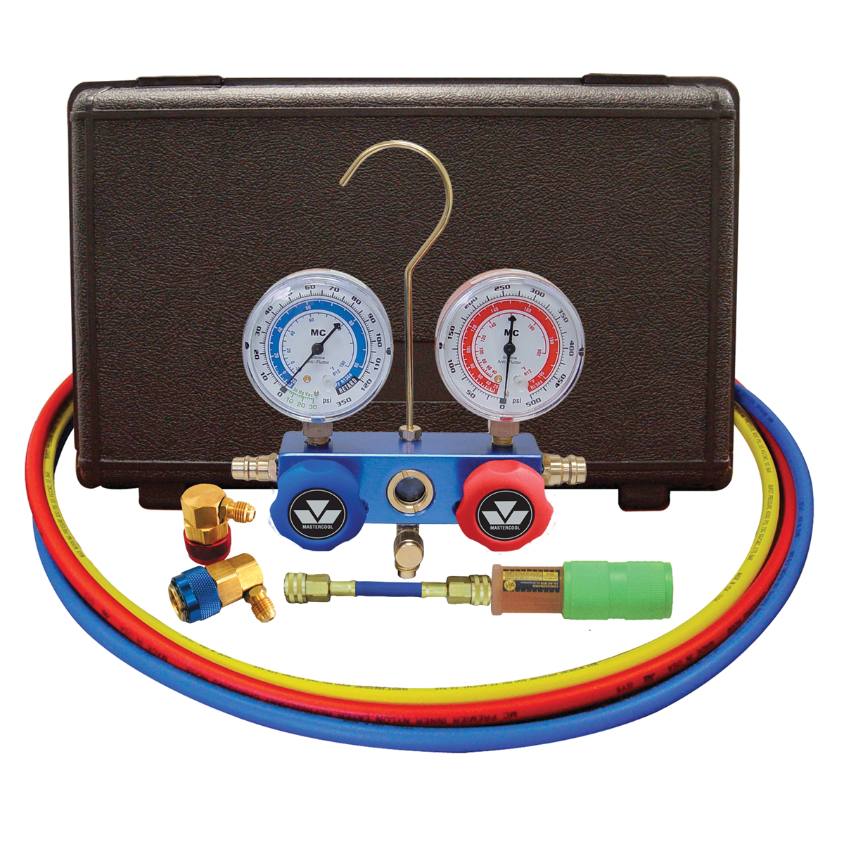 Mastercool Aluminum manifold 134A gauge set w/ 60
