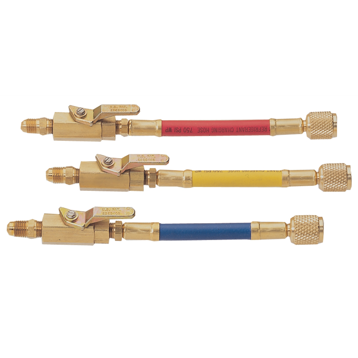 Mastercool ADA SET A/C 3PC MAN S/OFF W/BRS VALV