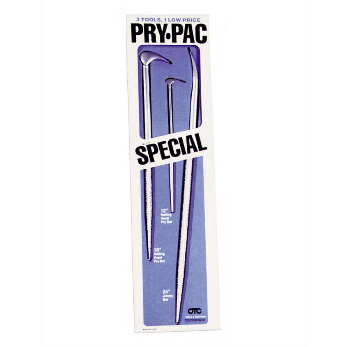OTC PRY BAR SET 3PC 2 ROLLING HEAD 1 JIMMY BAR