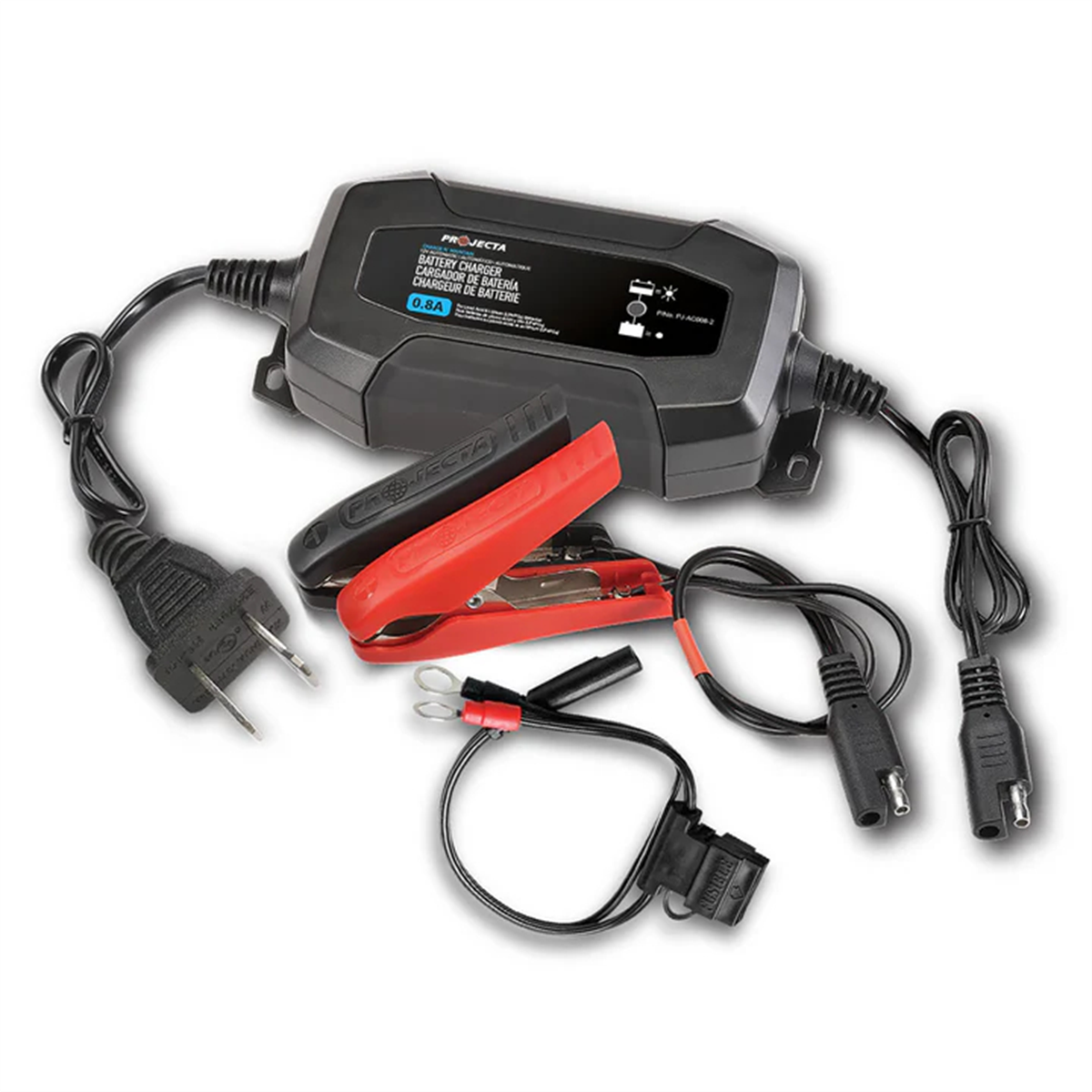 Projecta 12V .08A Fully Automatic Charge N Maintain 4 Stage Smart Charger