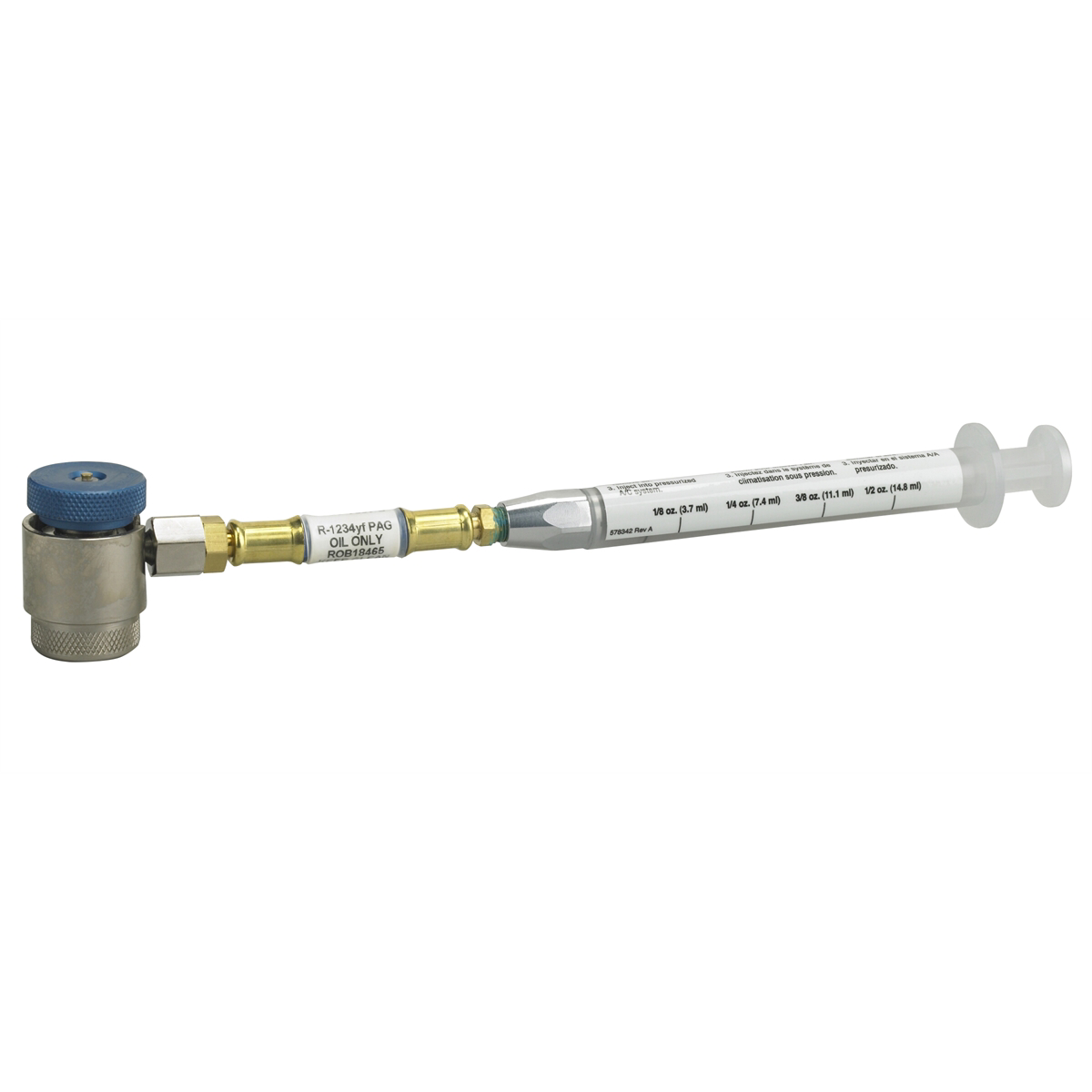 Robinair R-1234yf oil injector, PAG labeled