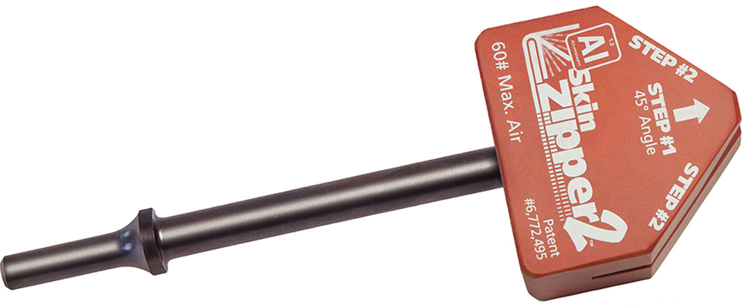 Al Skin Zipper2 Aluminum Door Skinning Tool