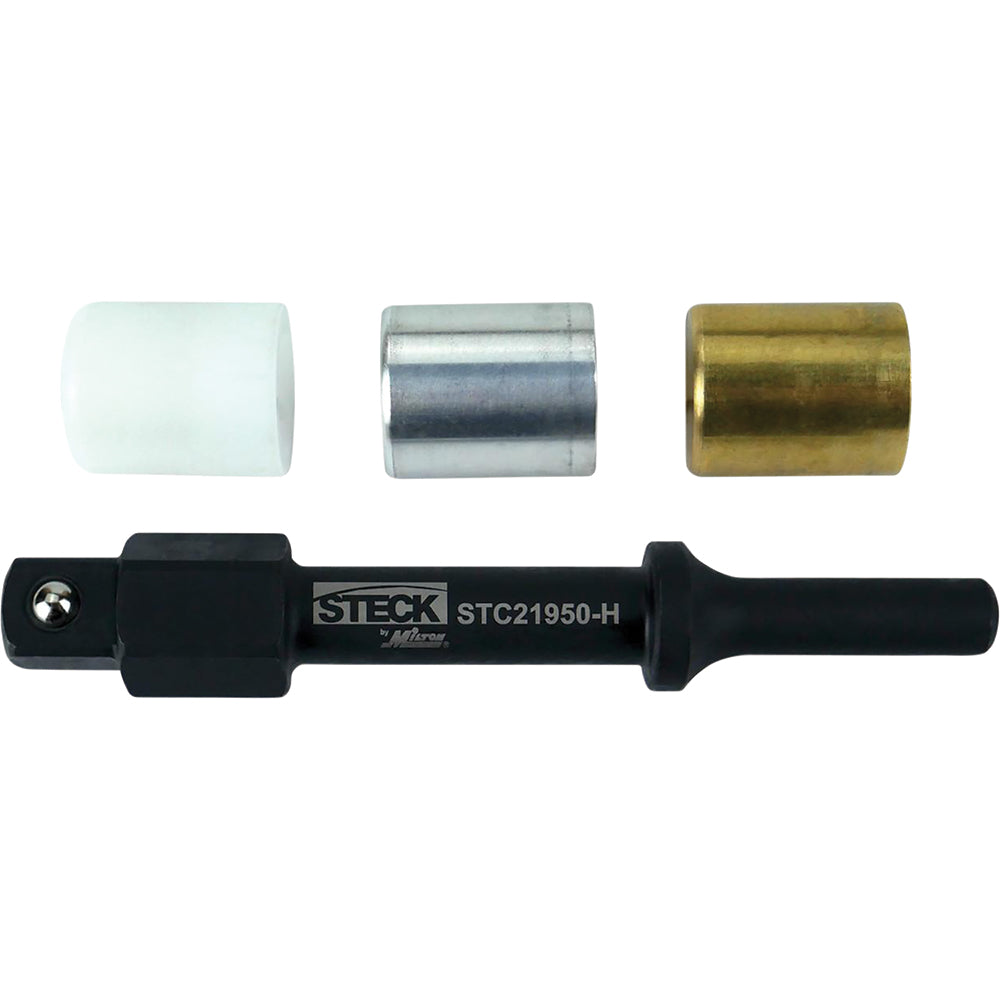 4-Piece Air Hammer Punch Set With Interchangeable Tips Non-Marring