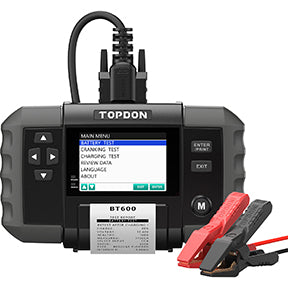 12V Battery & 12V/24V System Tester w/Built-in Printer