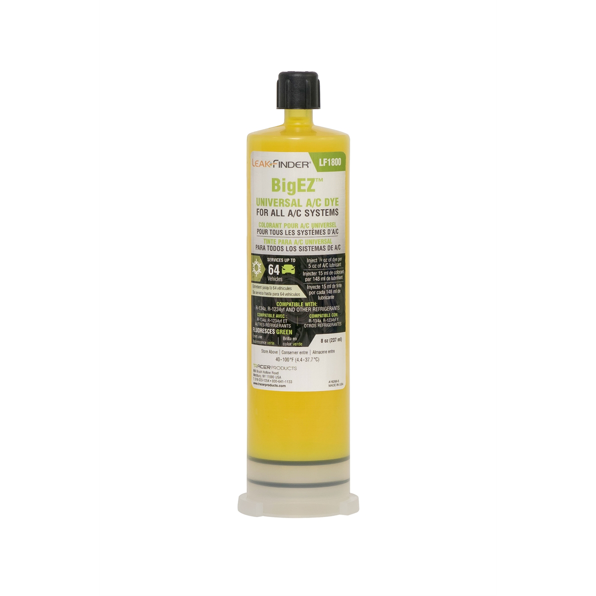 Tracer Products 8-OZ UNIVERSAL BIGEZ A/C DYE CARTRIDGE