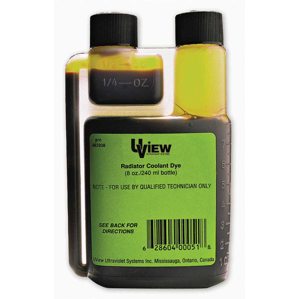 UVIEW RADIATOR COOLANT DYE 8 OZ BOTTLE