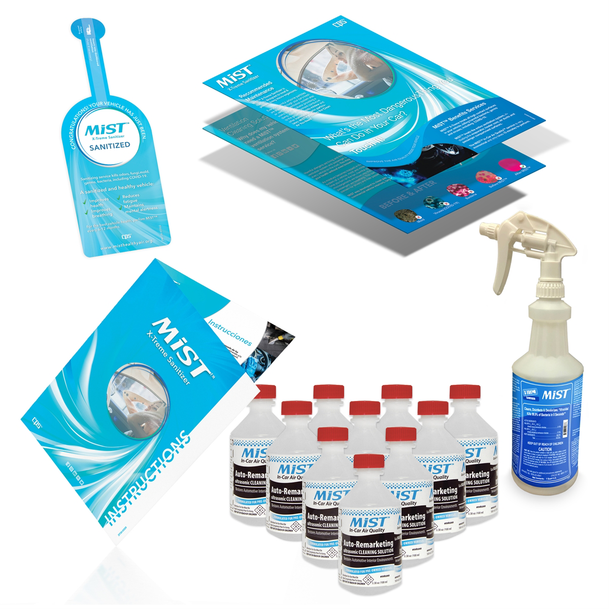 UVIEW MiST X-Treme Sanitizing Kit - Scented