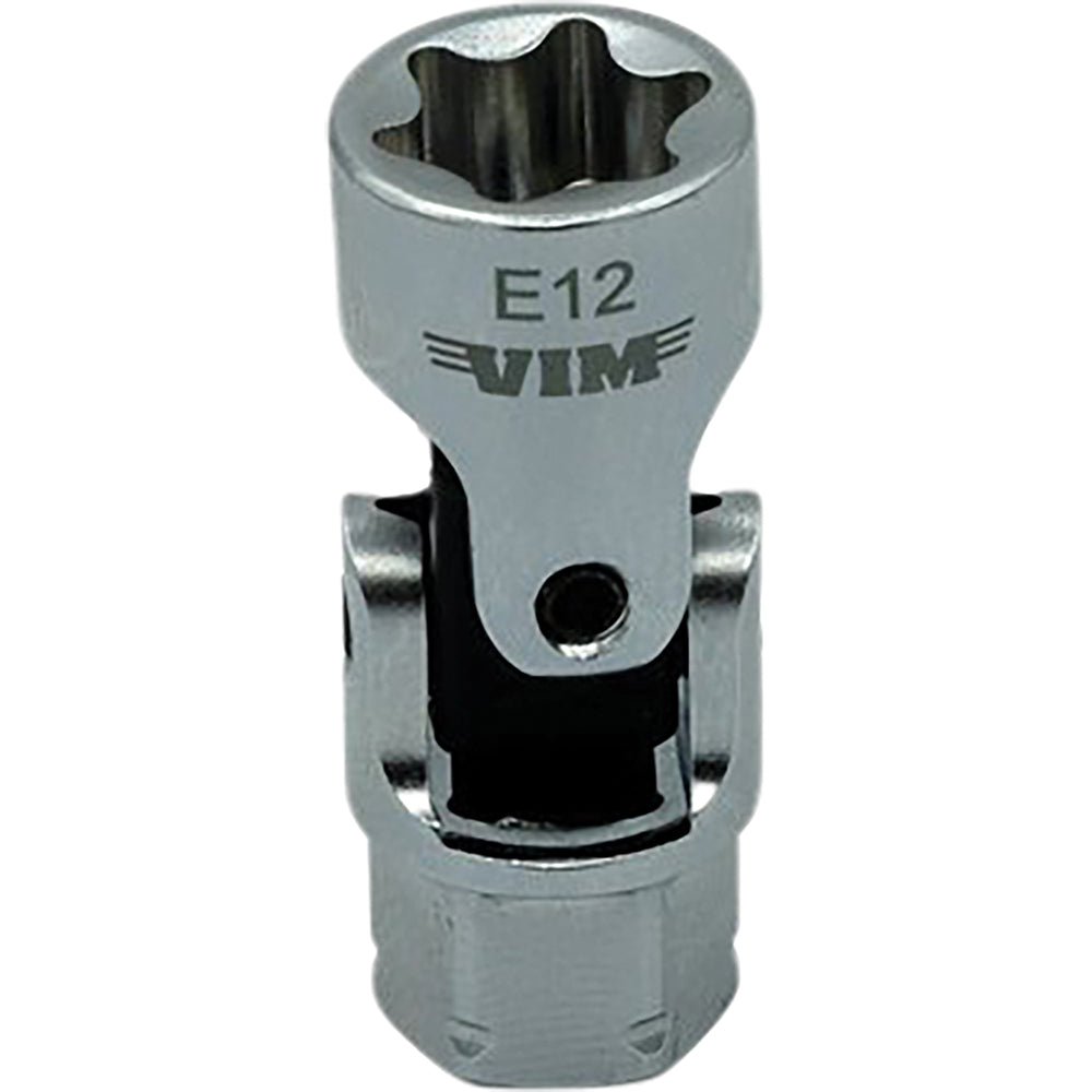 E12 TORX DUAL DRIVE STUBBY UJ SOCKET - 1/4'' X 11MM DR.
