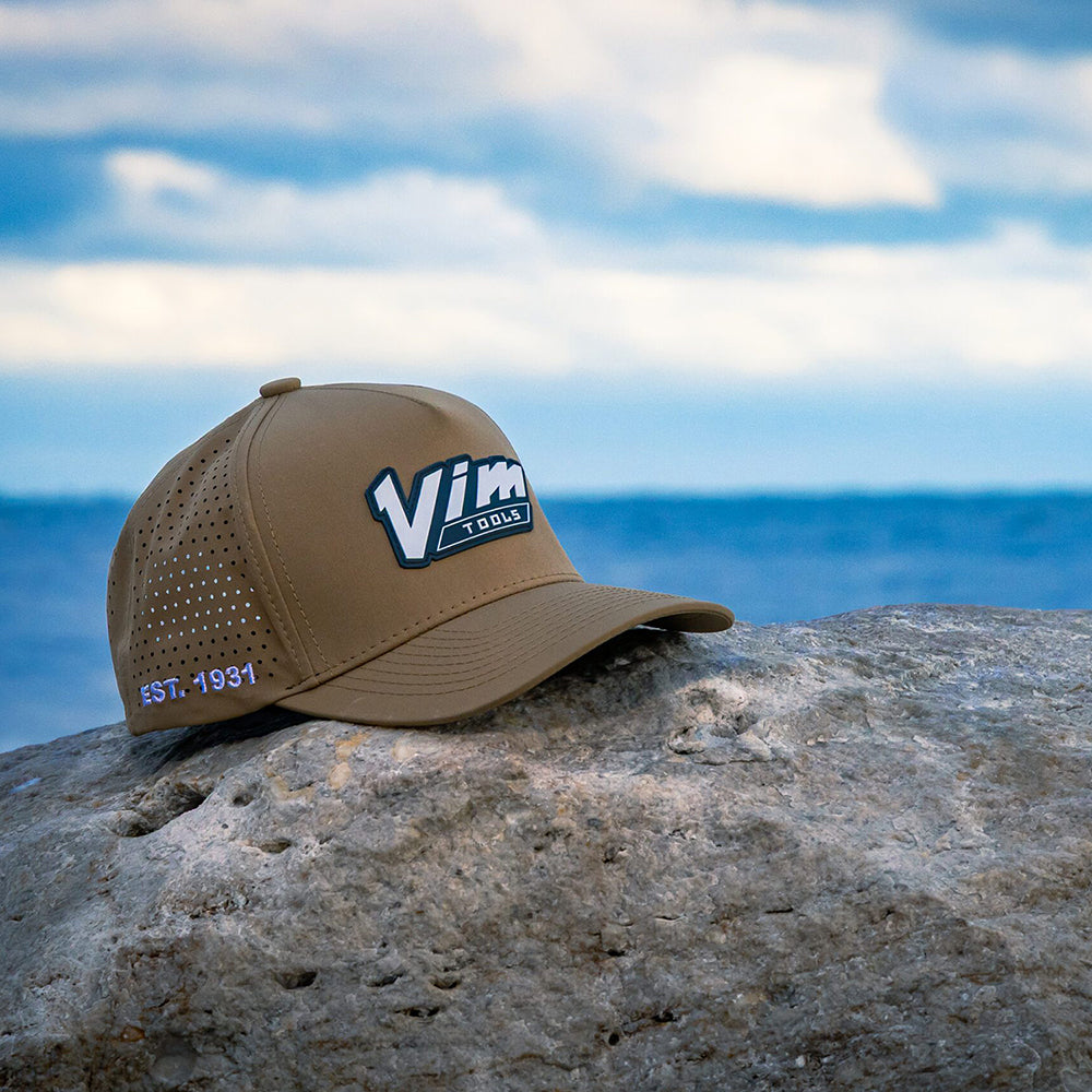 PVC VINTAGE WHITE VIM LOGO & 1931 - TAN HAT