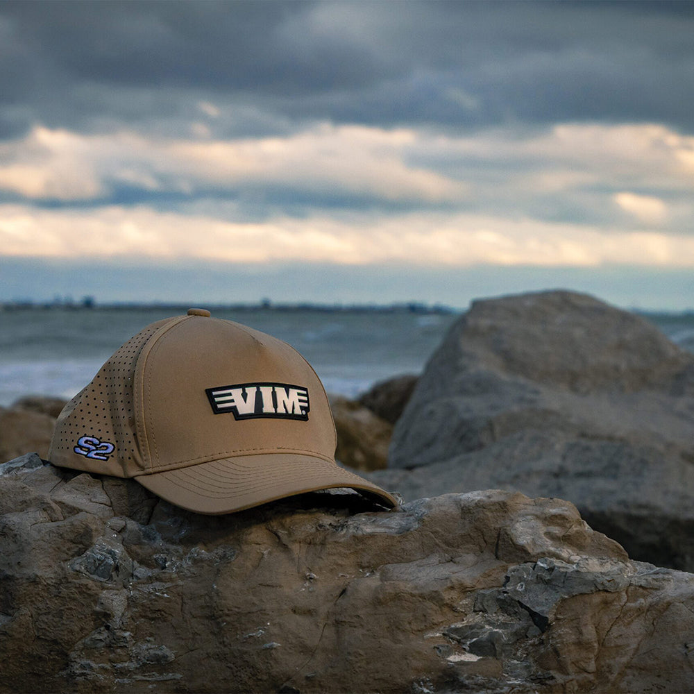 PVC WHITE VIM LOGO & S2 - TAN HAT