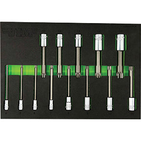 13 PC. 4'' OAL. XZN TRIPLE SQUARE DRIVER SET - S2 STEEL