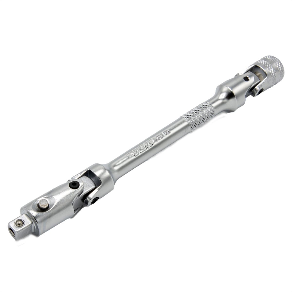 VIM Tools 6 Inch OAL 1/4 Inch Drive Double Joint Universal Locking Extension with Spring-Loaded Male End