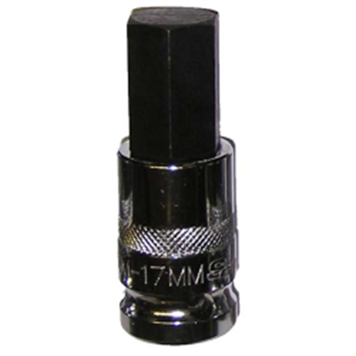 VIM Tools 17 mm Hex Bit, Chrome 1/2 Inch Square Drive Bit Holder
