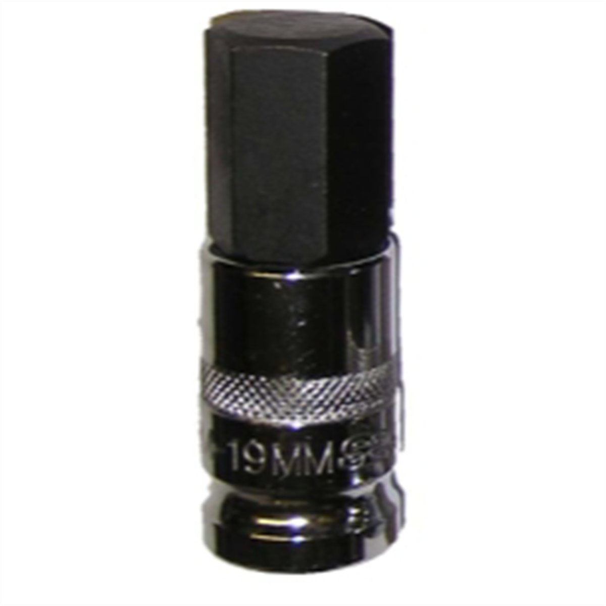 VIM Tools 19 mm Hex Bit, Chrome 1/2 Inch Square Drive Bit Holder