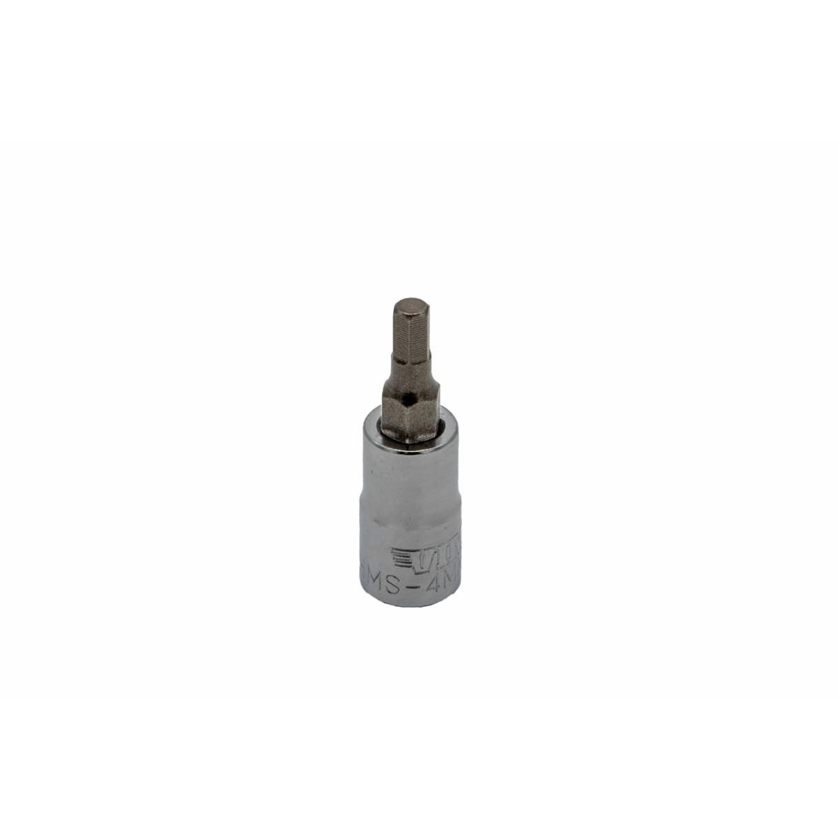VIM Tools 4 mm Hex Bit, Satin Chrome 1/4 Inch Square Drive Bit Holder