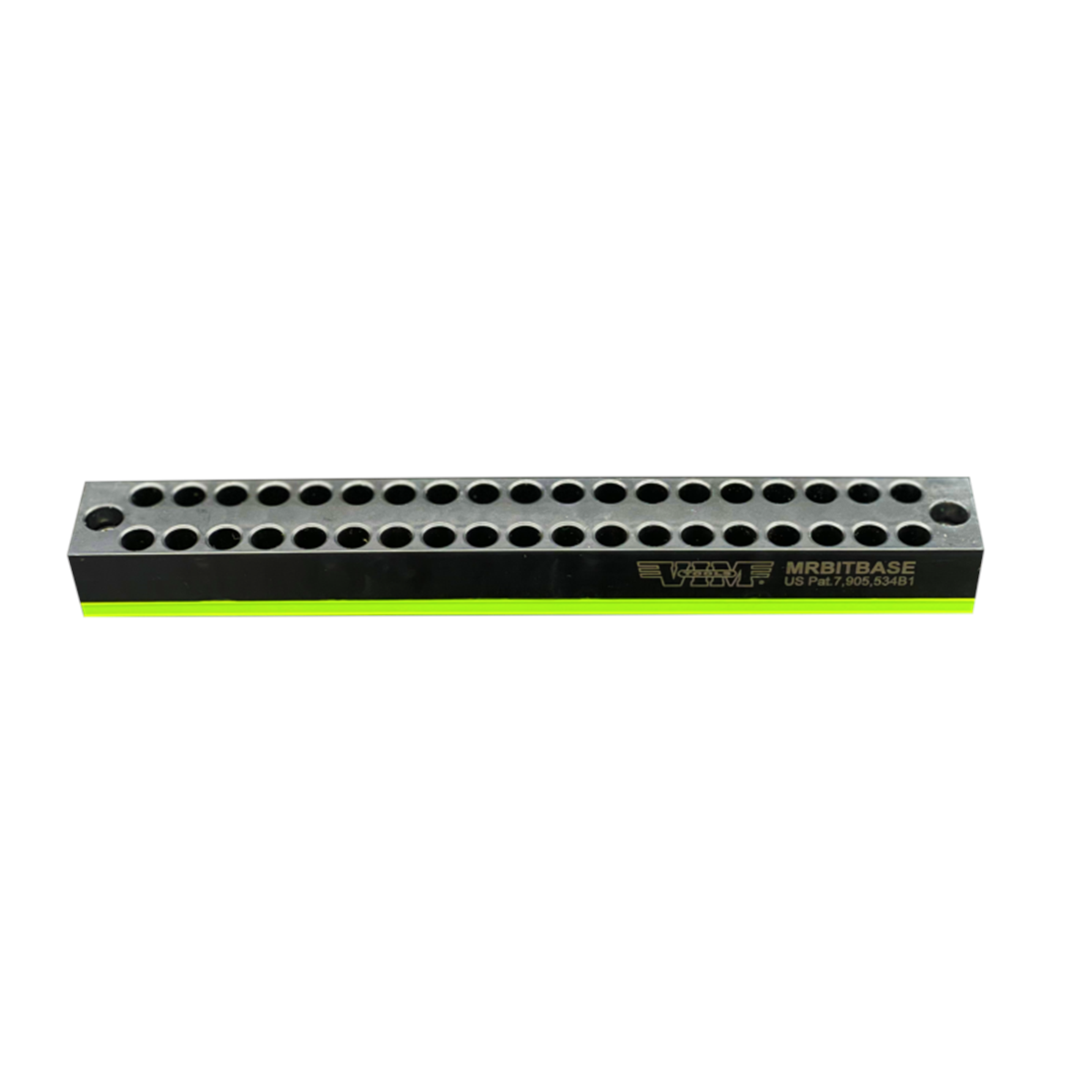 VIM Tools Green Magrail Bit Base, Holds 38 Standard Or Power Shank Tools, Magnetic Base