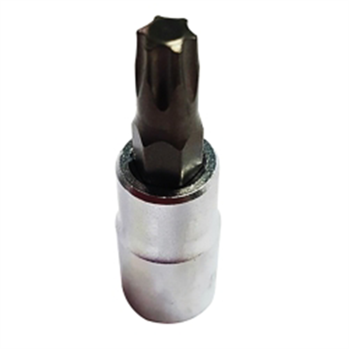 VIM Tools T25 TORX, Gun Metal Gray Bit, Satin Chrome 1/4 Inch Square Drive Bit Holder
