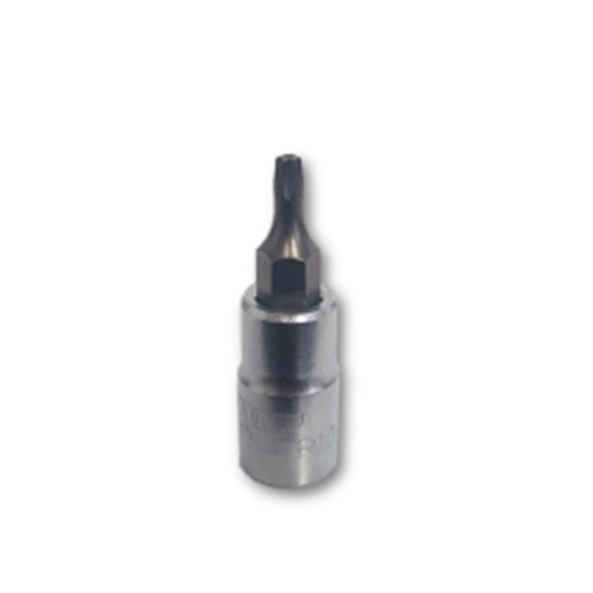 VIM Tools TR10 Tamper Proof TORX Gun Metal Gray Bit, Satin Chrome 1/4 Inch Square Drive Bit Holder