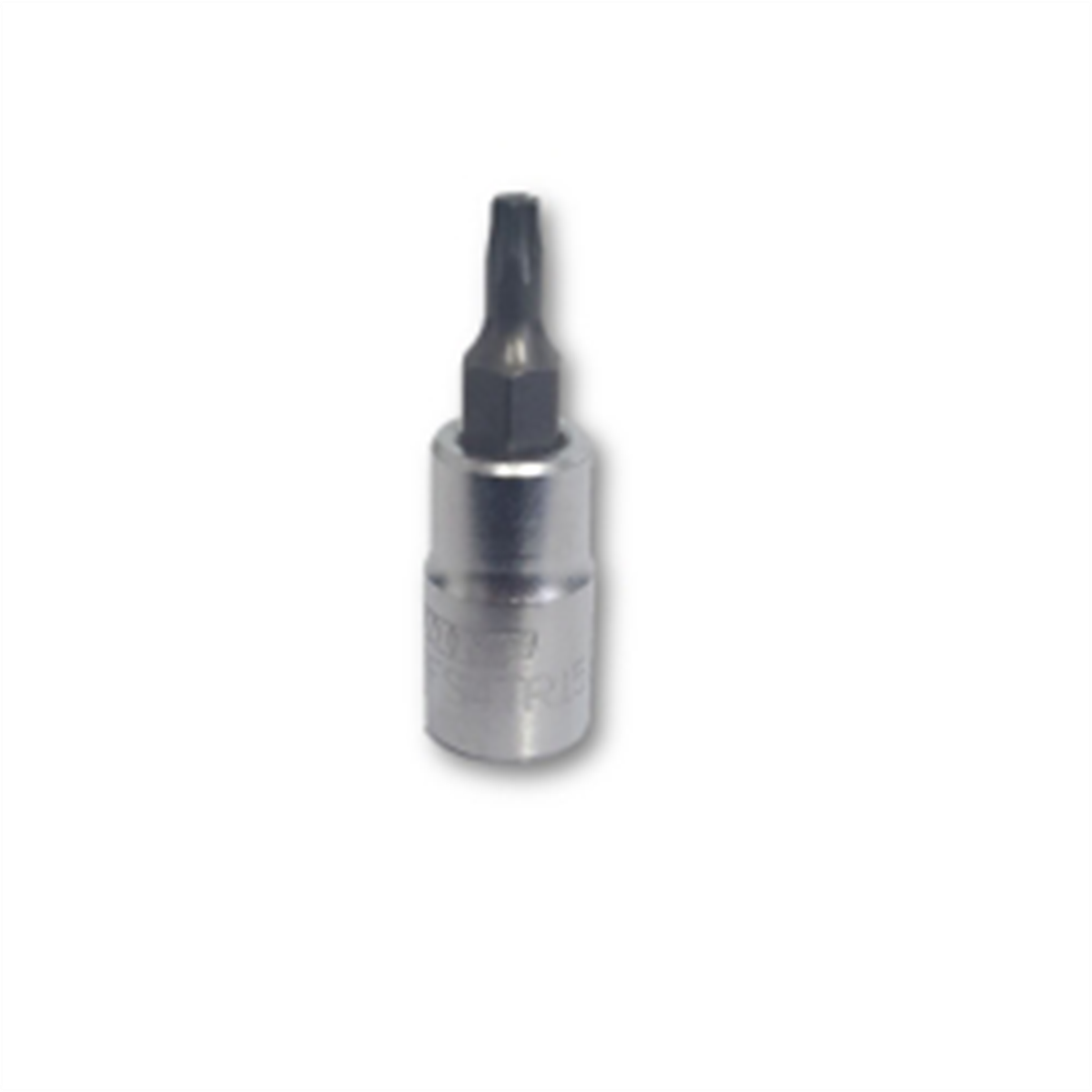 VIM Tools TR15 Tamper Proof TORX Gun Metal Gray Bit, Satin Chrome 1/4 Inch Square Drive Bit Holder