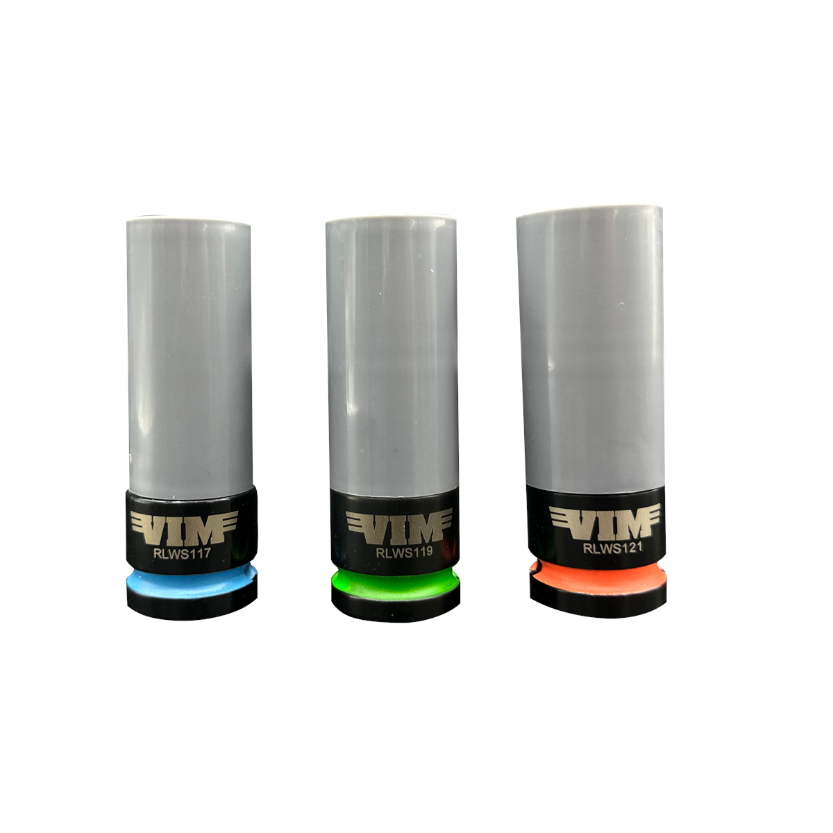 VIM Tools 3 Piece Rapid Load Lug Nut Socket Set - 1/2 Inch Drive (17, 19, 21 mm)