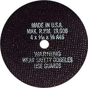4" Cut-Off Wheels - 4" x 1/16" x 3/8" - 5 PC
