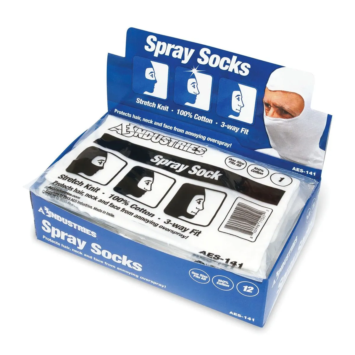 AES Industries 141 Spray Sock, Universal, Cotton