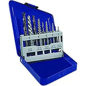 10 Pc. Left-Hand Spiral Extractor & Drill Bit Set