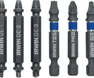 6 Pc. Impact SCREW-GRIP Double-Ended Screw Extractor Set