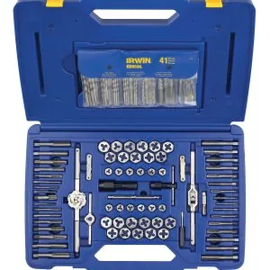 117 Pc. Machine Screw / Fractional / Metric Tap & Hex Die and Drill Bit Deluxe Set