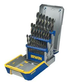 29 Pc. Black & Gold Metal Index Drill Bit Set