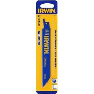 6" 14 TPI Metal Cutting Reciprocating WeldTec Bi-Metal Blade, 5 Pack