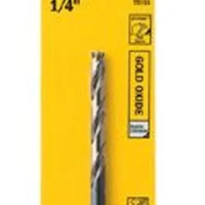 1/4" TURBOMAX High Speed Steel Straight Shank Jobber Length Drill Bit