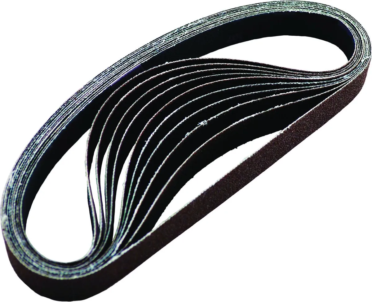10 Pc. 1/2" x 18" 40 Grit Sanding Belt Kit