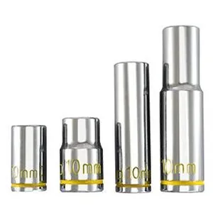 4- Piece UV Glowing 10mm Sockets 1/4" & 3/8" Drive